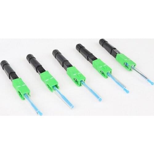 100PCS/Bag FTTH SC APC Hot Melt Fiber Fast Connector SC APC fiber optic fast connector/quick assembly connector Free shipping