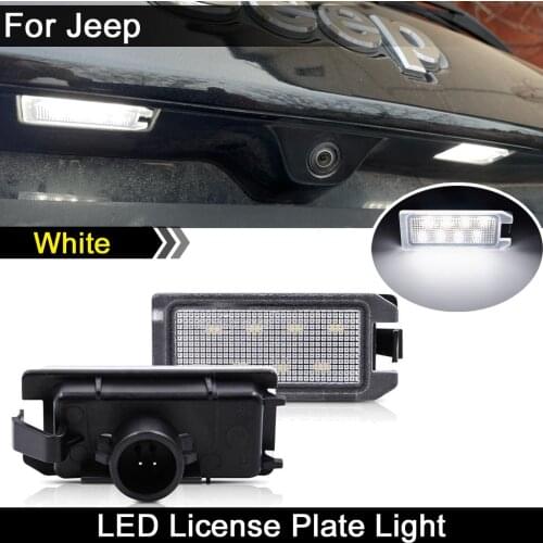 For Jeep Grand Cherokee Compass Patriot For Maserati Levante For Fiat 500 For Dodge Viper White LED license Number Plate Light