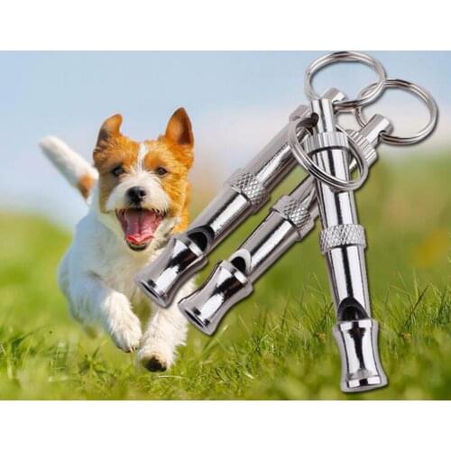 200pcs/lot High quality Pet Training Whistles Adjustable Ultrasonic Sound Key chain Dog Whistle