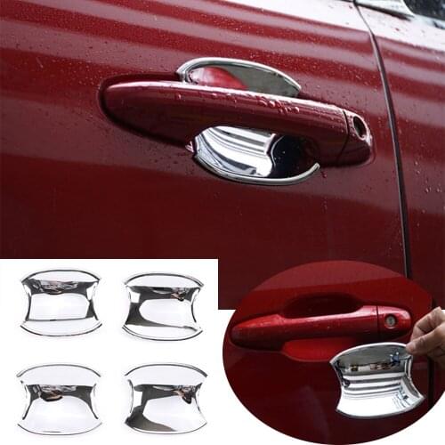 ABS Chrome Exterior Side Door Handle Bowl Decorative Cover Accessories for Toyota Tacoma 2016-2020