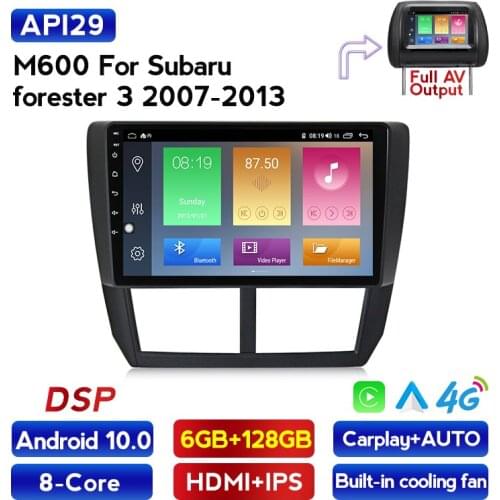 Android 10 4G LTE DSP RDS IPS AHD 1280*720 For Subaru Forester 3 SH 2007-2013 Car Radio Multimedia Video Player Navigation GPS