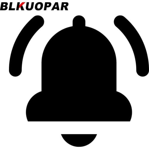 BLKUOPAR for Alarm Bell Car Stickers Fashion Sunscreen Decals Personality Bumper Motorcycle Helmet Waterproof Vinyl Car Wrap