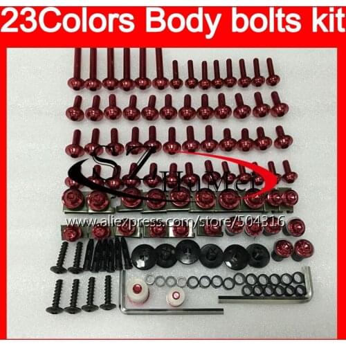 Fairing bolts full screw kit For YAMAHA TZR-250 3MA TZR250 88 89 90 91 TZR 250 1988 1989 1990 1991 Windscreen bolt screws Nuts