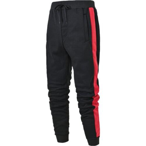 Jogging Pants Men Patchwork Sweatpants Drawstring Workout Running Tights 2021 Summer Joggers Mens Gym Training Sport Trousers