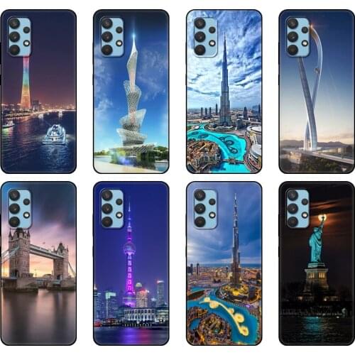 Black tpu Case For Samsung galaxy A32 A42 A52 A72 4g 5g S21 PLUS ultra back cover Fashion City