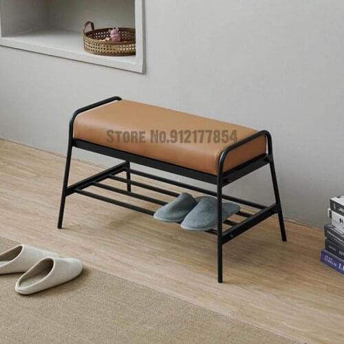 Danish Design Household Shoe Changing Stool Door Shoe Cabinet Sitting Stool Integrated Shoe Rack Entrance Shoe Shoe Stool