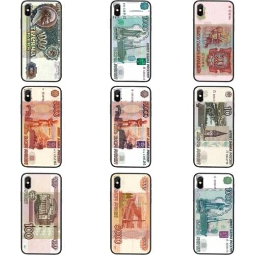 For Galaxy S30 S21 S20 Fe S10 S10E S9 S8 S7 S6 Edge Lite Plus Ultra Loving Housing Russian Ruble Currency Money Soft TPU