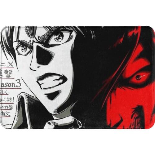 Attack on Titan Bath Mat Characyer Doormat Kitchen Carpet Entrance Door Rug Home Decor