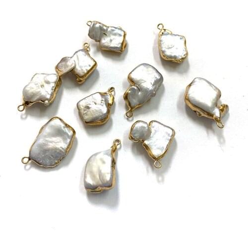 Beautiful Diamond Shaped Pearl Pendant Unique Temperament Fashion Trend Holiday Handmade Charm DIY Birthday Gift Wholesale