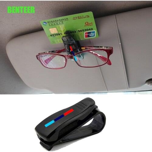 M Mperformance Mpower Car Glasses Bracket Visor Card Holder Sticker For BMW E34 E36 E60 E90 E46 E39 E70 F10 F20 F30 X5 X6 M3 M5