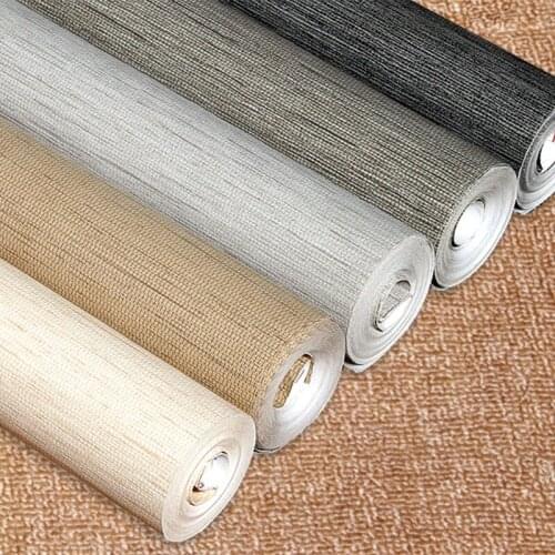 3D Imitation Straw Wallpaper Modern Simple Plain Color Non-Woven Wall Paper Living Room Bedroom Study Background Wall Home Decor