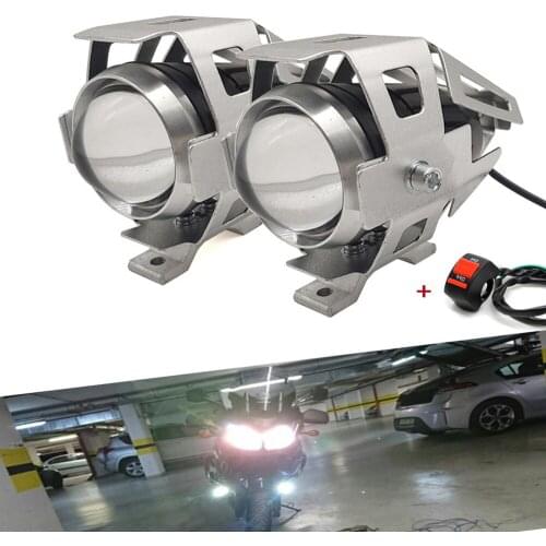 Newest Motorcycle Headlight U5 Led Spotlight Auxiliary Lamps For Suzuki DJEBEL dr 250 Yamaha XMAX125 XMAX250 XMAX400 XMAX300