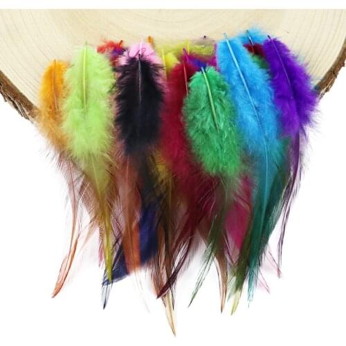 50pcs High Quality Pheasant Feather 5-6IN Natural Color and Different Dyed Feathers DIY Jewelry Decoration Rooster Feathers