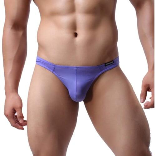 Sexy Mens Briefs Mini Underwear Smooth Low Rise Underpants Male Gay Sissy Panties Penis Pouch Exotic Jockstrap Mens Lingerie