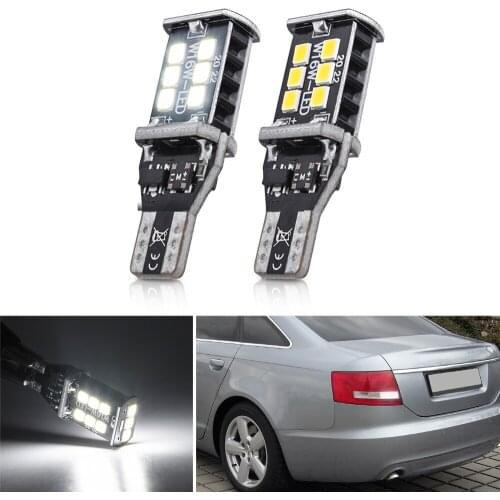 2X T15 W16W 921 955 Canbus Led Back-up Reversing Light Bulb For Audi A6 C6 C7 2006-2018 Stop Light in Bumper Reverse Tail Lamp