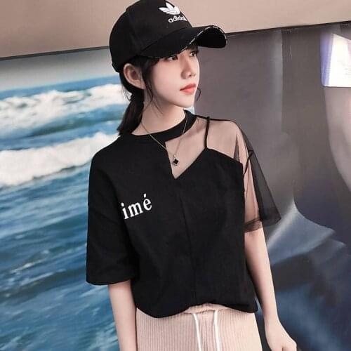 Women T-shirt Loose T Shirt Harajuku Women Shirts Summer Short Sleeve Black T-shirt Woman Clothes Women Shirts