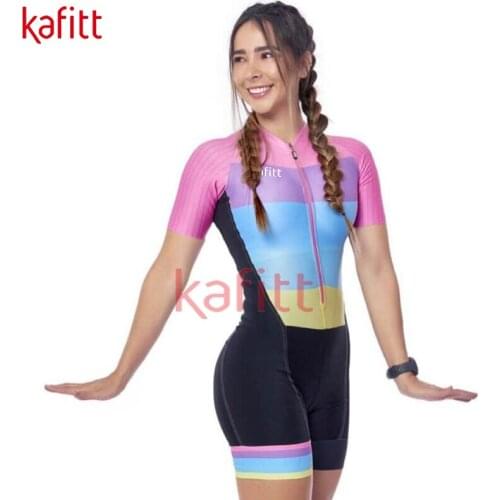 Kafitt bicicleta Cycling Jersey Womens Cycling Shorts Top 2021 Summer Womens Sweatshirt Set Bodysuit Ladies with Free Shipping