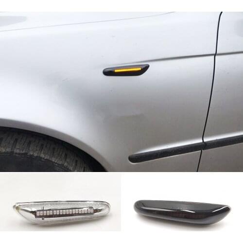 1 Pair 12V Car Turn Signal Lights Lateral Side Marker Lamps LED Strobe Indicator Accessories For BMW E90 E91 E92 E60 E87 E46