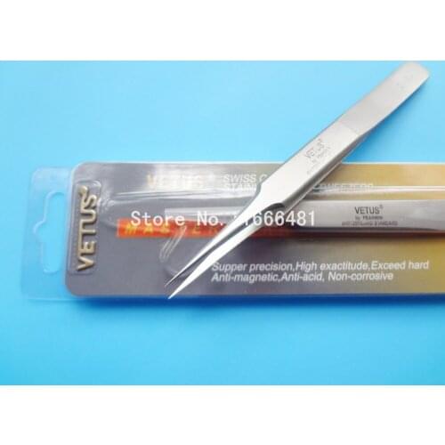 10 pcs Safe Anti-static Stainless Steel Tweezers Repairing Maintenance Tools Vetus 2-SA
