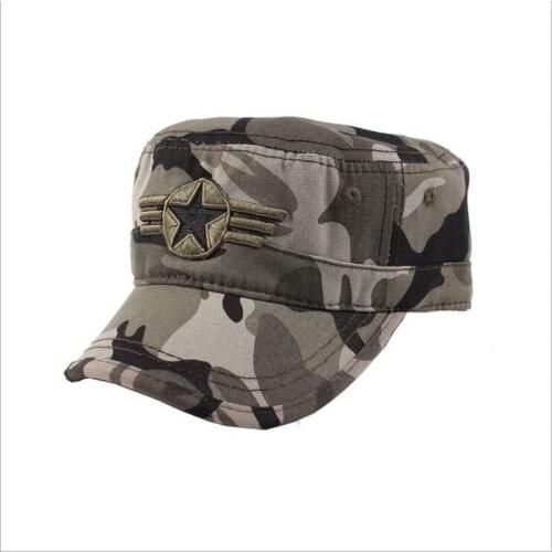 2017camouflage embroidery Women Men Snapback sailor hats Vintage Army Hat cadet military Patrol Caps Adjustable Gorras Baseball