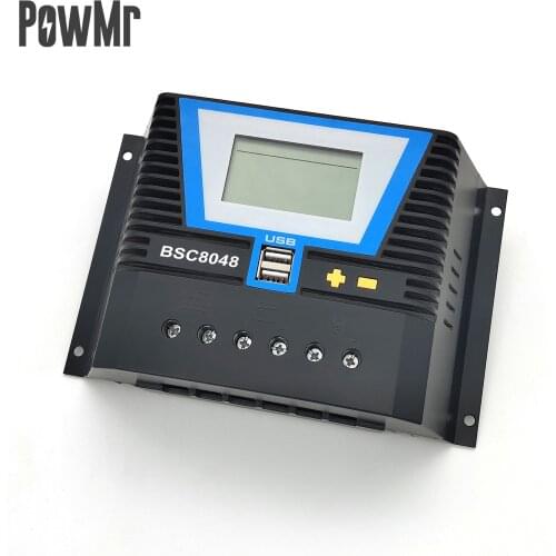 20A 30A 60A 80A Solar Controller Photovoltaic Panel Charging 12v24v36v48v Universal Lead-Acid Lithium Battery