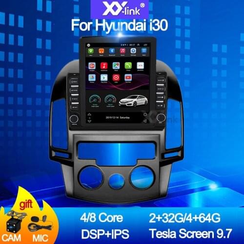 9.7 Inch Tesla Android 10.0 For Hyundai I30 2009-2016 IPS DSP 4G LTE Car Multimedia Video Gps Radio Player Stereo No DVD 2 Din