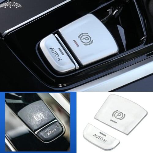 Car Central Handbrake Hold P button AUTO H Switch Decoration Cover Trim For BMW 5 series G30 X3 G01 X4 G02 6GT 2018/2019 to 2020