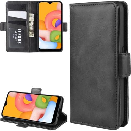 Case For Samsung A01 Leather Wallet Flip Cover Vintage Magnet Phone Case For Galaxy A01 Coque