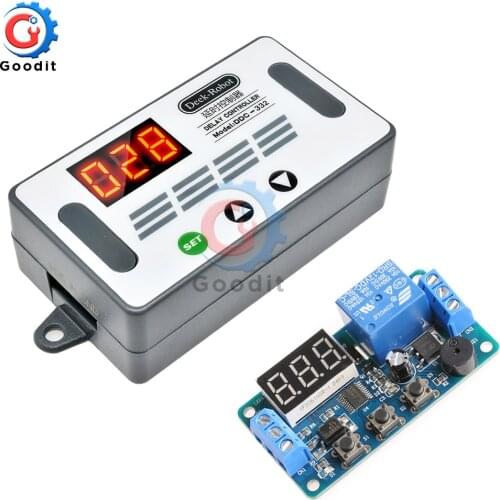 DDC-332 DC 12V Dual MOS LED Digital Time Delay Relay Trigger Cycle Timer Delay Switch Circuit Board Timing Control Car Buzzer
