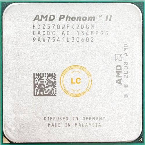 AMD Phenom II X2 570 3.5GHz Dual-Core CPU Processor HDZ570WFK2DGM 80W Socket AM3 938pin