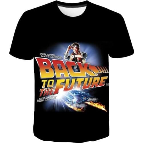 Back To The Future T-Shirt Movie 3D Print Streetwear Men Women Casual Fashion O-Neck Short Sleeve T Shirt Hip Hop Tees Tops Male