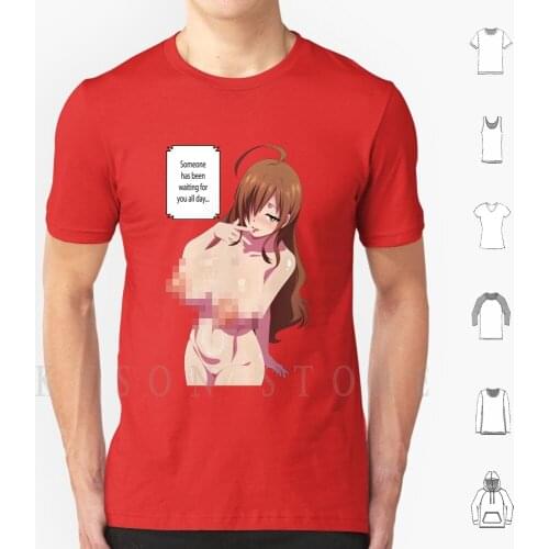 Hentai Big Tities-Someone Has Been Waiting All Day T Shirt Men Cotton Hentai Big Tities Big Tits Hentai Big Tits
