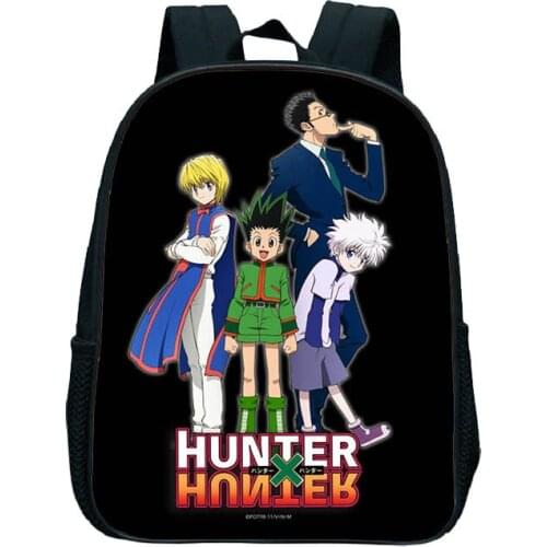 Anime Hunter X Hunter Backpack Kids Bags School Bags for Girls Boys Cute Backpacks 12Inch Toddler Kindergarten Small Bookbag