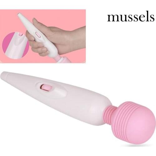 Mussels Magic Wand Vibrators for women, USB Charge Strong AV Stick Female G Spot Massager Clitoris Stimulator Adult Sex Toys