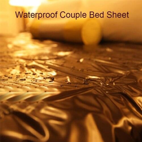 New Waterproof Adult Bed Sheets Sex PVC Vinyl Mattress Cover Allergy Relief Bed Bug Hypoallergenic Sex Game Bedding Sheets