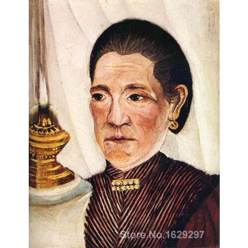 Portrait of Josephine the artists second wife by Henri Rousseau Canvas art Painting High quality Hand painted