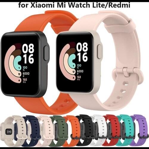 For XiaoMi Mi Watch Lite Strap Replacement Sport Silicone Bracelet Correa For XiaoMi RedMi Watch Smart Watch Belt Wrist Strap