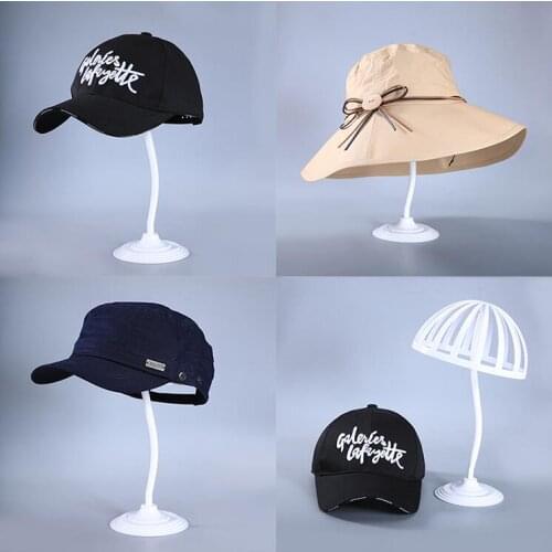 Wholesale 8style mushroom Half-length Female head mannequin,scarf hat wig model adult counter rack Disc metal base 1pc C523