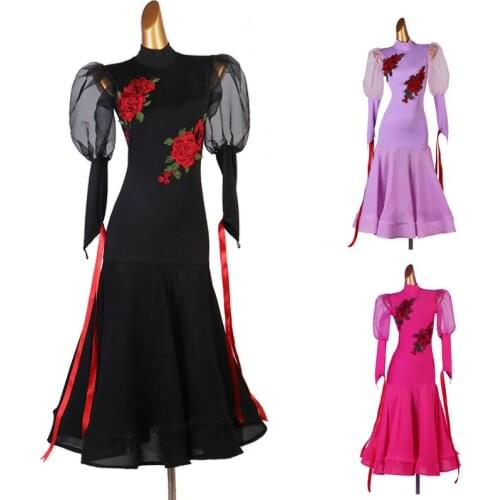 Modern Dance Costumes Ballroom Dance Competition Dress Standard Dance Big Swing Performance Clothes Waltz Custom Made DQL3987