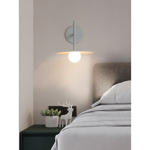 Modern Minimalist Designer Flying Saucer Wall Lamp Led G9 Art Industrial Wall Sconces Home Decor Background Bedroom Bedside Bar