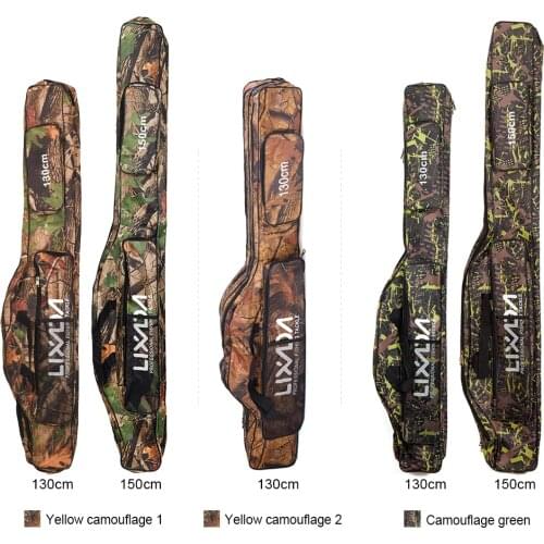Lixada Fishing Bag Fishing Rod Carrier Oxford Fishing Pole Tools Storage Bag Case Fishing Gear Organizer 130/150cm Pesca