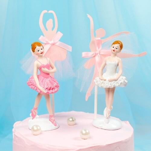 Ballerina Girl Cake Topper Kids Birthday Party Cake Decor Ballerina Party Decorations Ballerina Party Centerpiece Pick