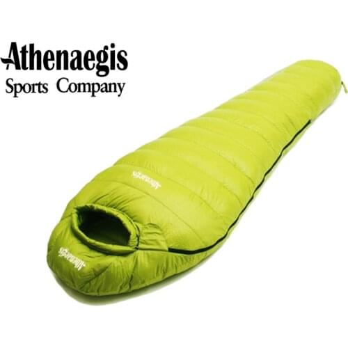 Athenaegis 800G Goose Down Filling Spliced Ultralight Waterproof Camping Sleeping Bag Slaapzak Lazy Bag Sac De Couchage