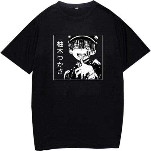 Toilet-Bound Hanako kun Anime Printed Korean Version Men Fashion T-shirt New Style Colors Daily Sport Boys Clothing