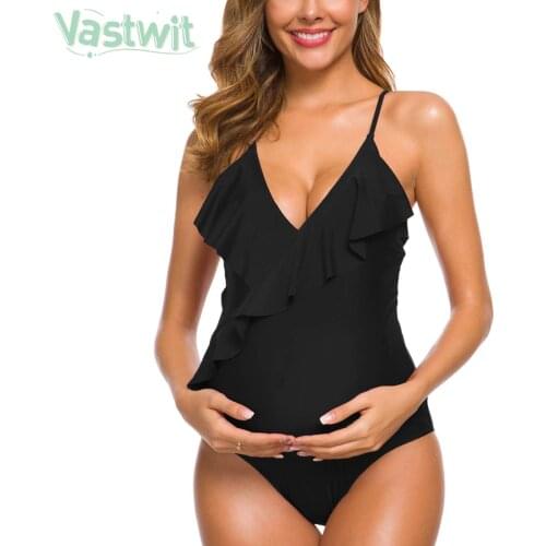 Vastwit Swimwear With Ruffles