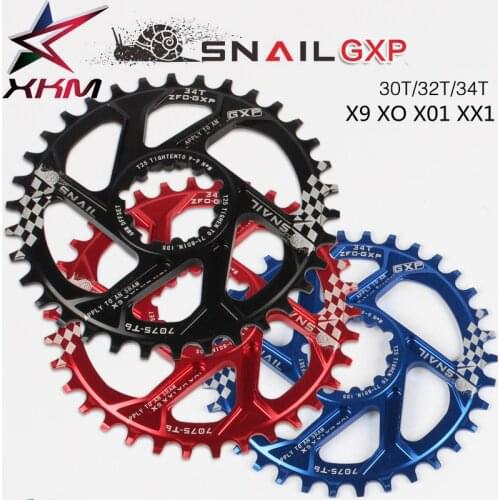 Bicycle positive negative tooth chainwheel 30T 32T 34T for sram X9 XO X01 XX1 compatible lock GXP 8 9 10 11 speed chainring