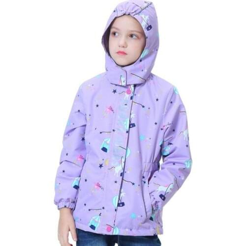 Spring Jacket for Girls Cute Unicorn Pattern Windbreaker for Girls Kids Coats Jackets 2020 Fashion Outerwear Children Jackets