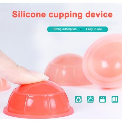 1Pcs/5Pcs Silicone Cupping Device Massager Vacuum Body Cups Back Body Massage Health Care Tools M2