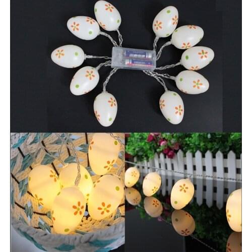 10LED Easter Egg String Night Light Party Lamp Garden Patio Decor Warm White