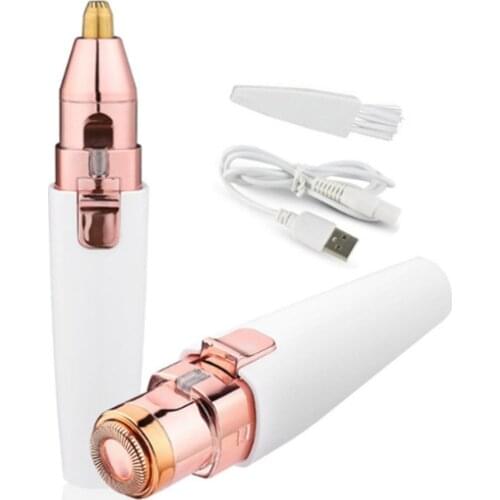 Two-in-one Small-scale Electric Shaving Eyebrow Trimmer Washing Convenient Facial Shaver Mini Depilator laser epilator slime